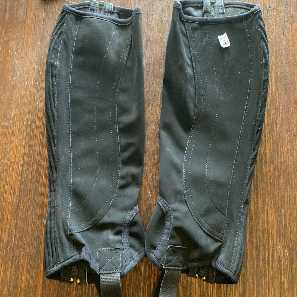 Dublin Easy Care Half Chaps - Size Small - Black